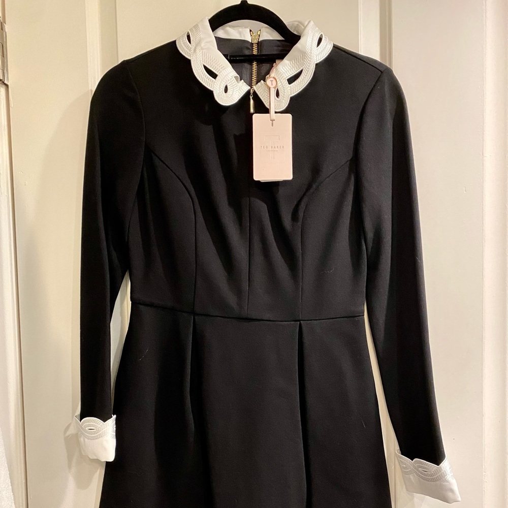 Ted Baker London fit & flare Black Dress